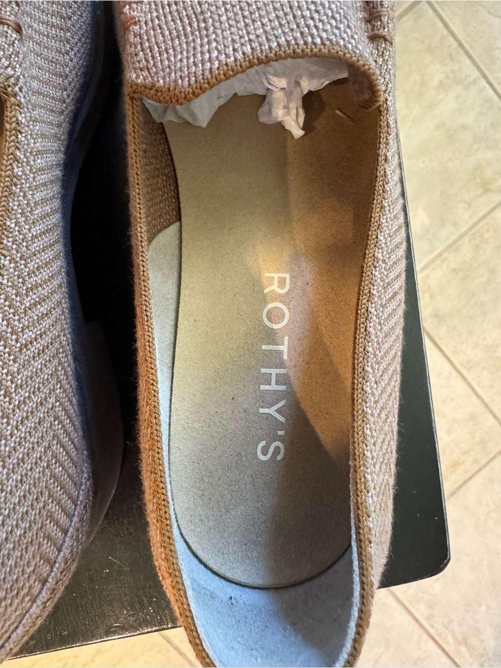 Rothy's Women's Tan Lug Loafers - Picture 5 of 6